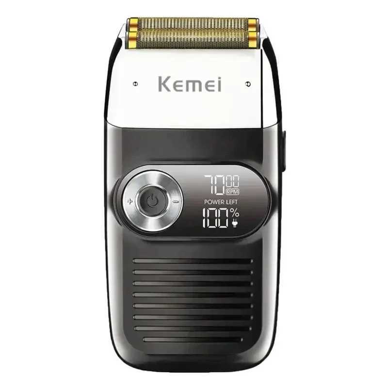 Kemei 2026 Rechargeable Hair Shaver For Men Electric Shaver Beard Electric Razor Bald Head Shaving Mane For Barber Salon HomeW250117