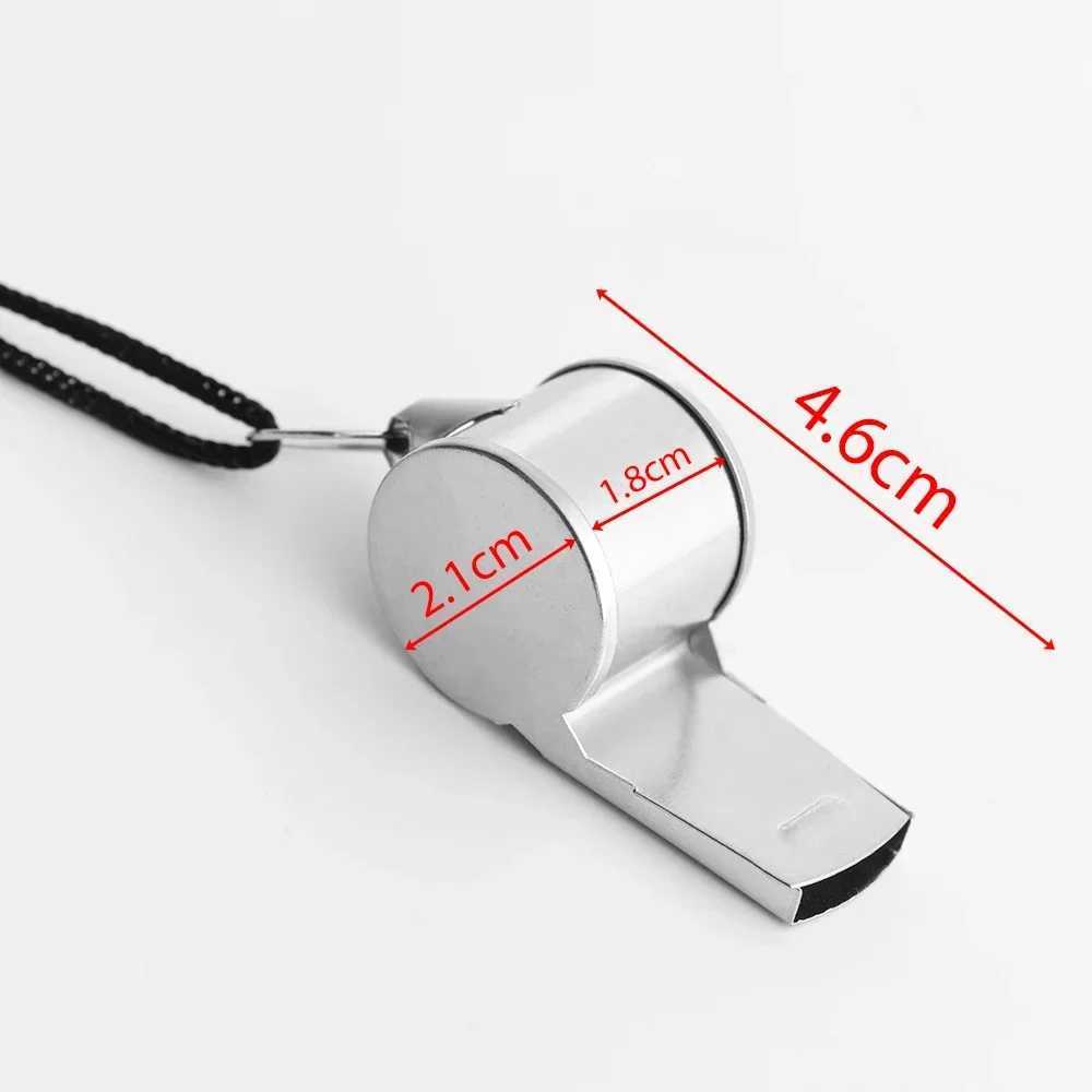 Metal Whistle Reference Sports Rugby Stainless Steel Whistle Football Basketball Party Training School Cheerleading ToolsW250121