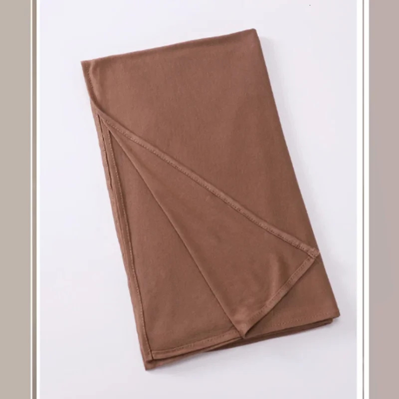 Fashion Modal Jersey Hijab Instant Scarf Muslim Woman Bonnet Hijab Shawl Lady Soft Long Wraps Church Prayer Turban Headband 250121