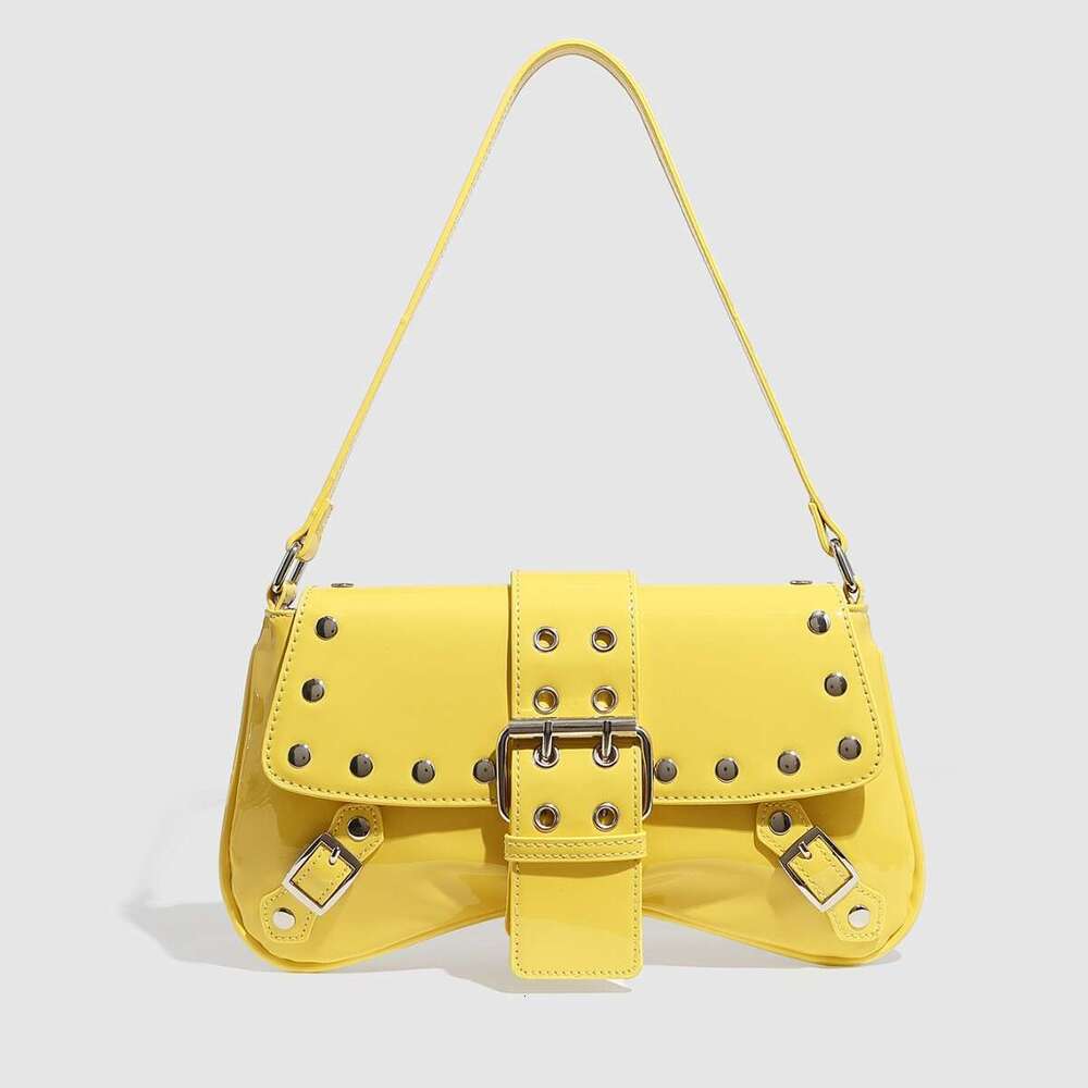 Punk style willow nail shoulder bag, handbag, armpit bag