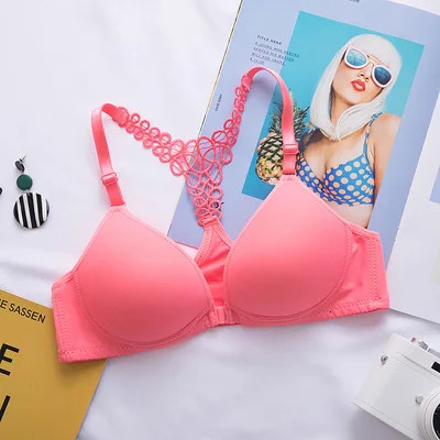 Front Clre Bras Lift Up Lingerie for Women Push Cross Back Underwear Seamless Sports Support Fitness Solid Color 250122