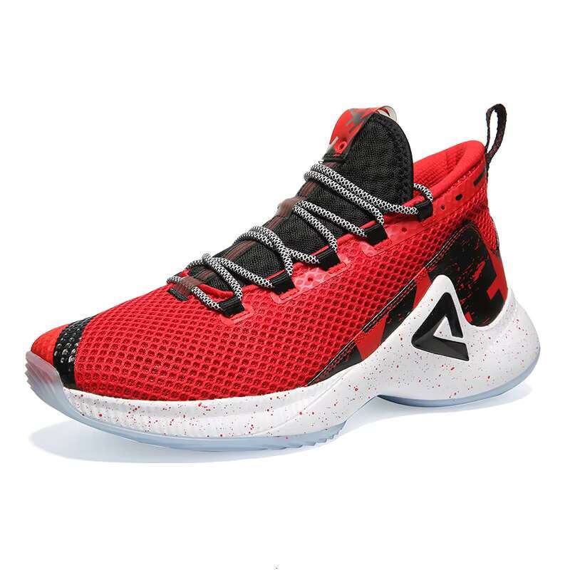 PEAK Men Basketball Sneakers P-MOTIVE Breathable Cushion Sports Outdoor Wearable Non-slip Athlete Sport Shoes EW02071A
