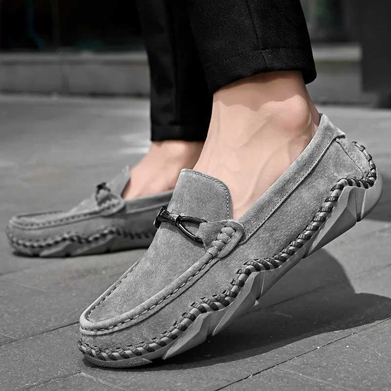 Loafers Shoes Men 2023 Spring Clasicc Comfy Man Flat Moccasin Fi Shoes Men Slip- Boat Shoes For Men Casual ShoesXJ250118