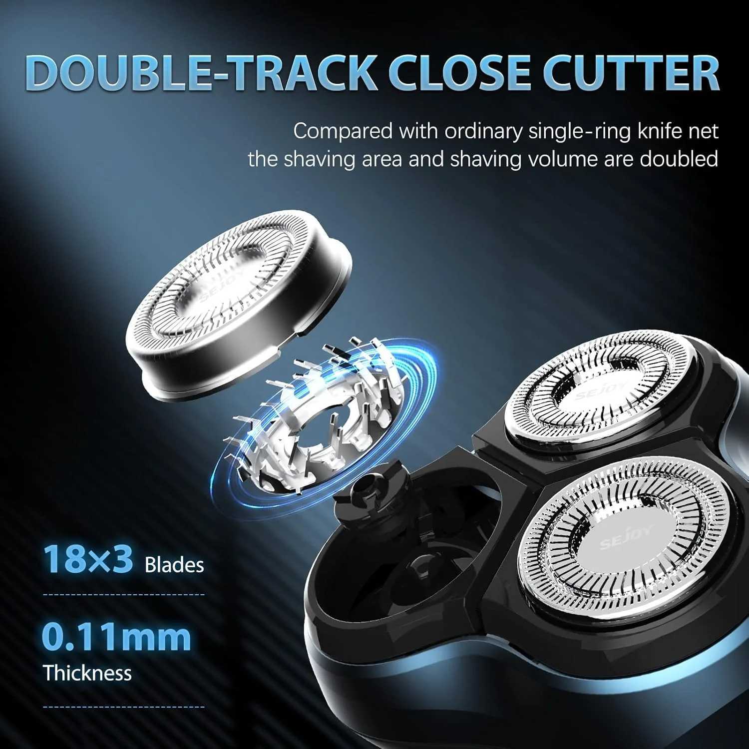 Sejoy Electric Razor for Men Rechargeable Electric Razor Shaving Manes Mens Electric ShaversW250117
