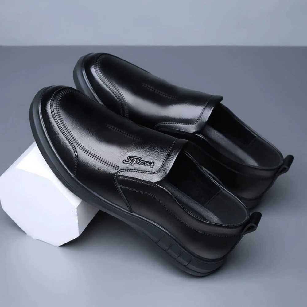 Mens PU Leather Shoes Formal Dress Loafers Large Size Casual Soft Mens Business Comfortable N-slip Driving ShoesXJ250118