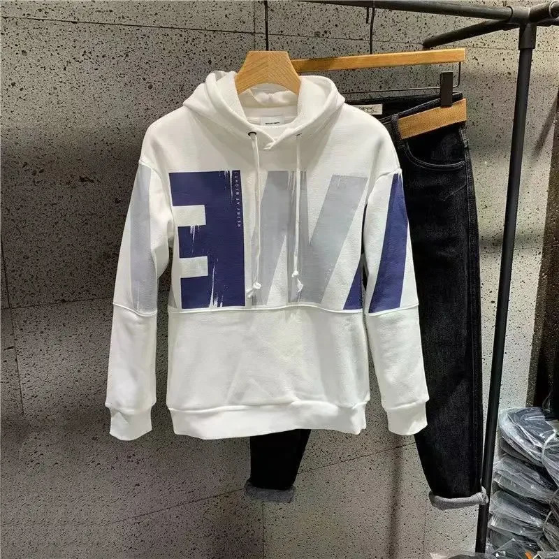 Harajuku Fashion Warm Autumn Male Hoodie High Quality Sweat Shirt Clothing Deals Korean Style Emo Mens Hooded Sweatshirt 250117