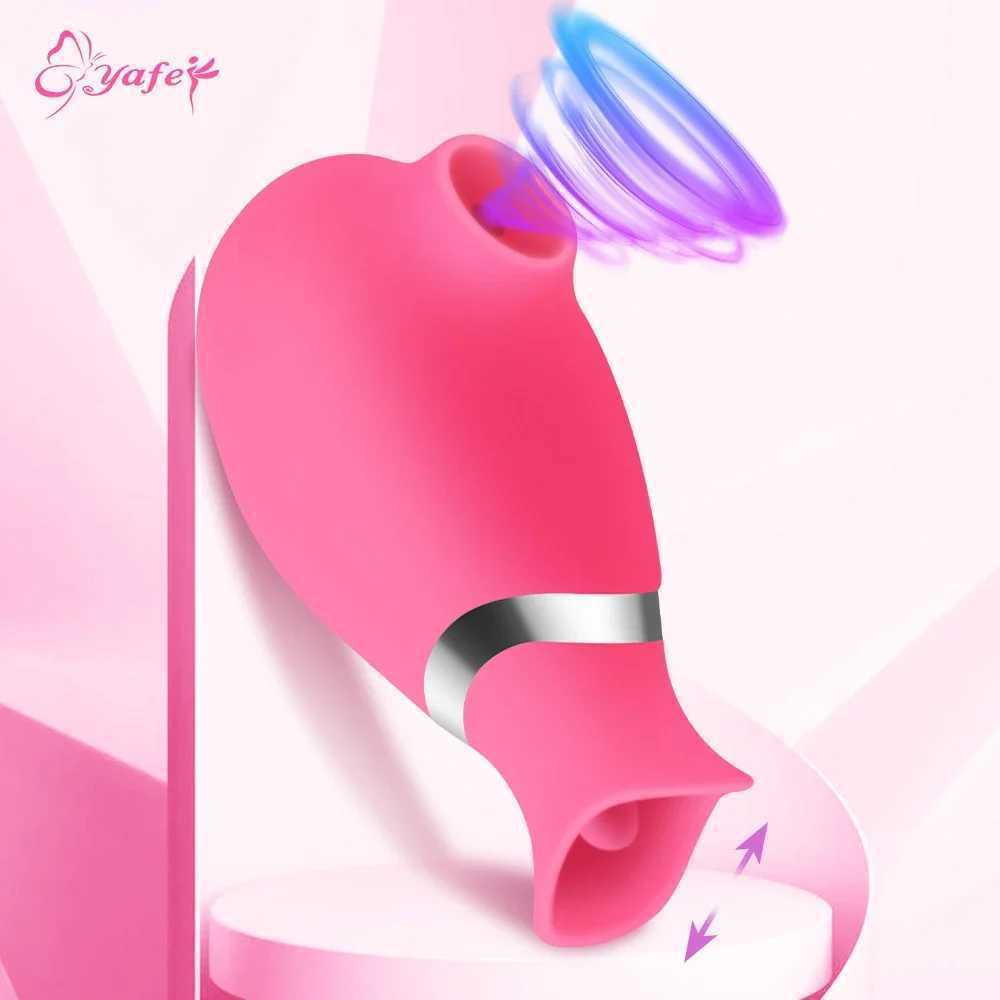 Tongue Licking Clitoris Sucker Vibrator for Women G Spot Stimulator Rechargeable Sex Toy Female Masturbator Adult Supplies 18+ W250117