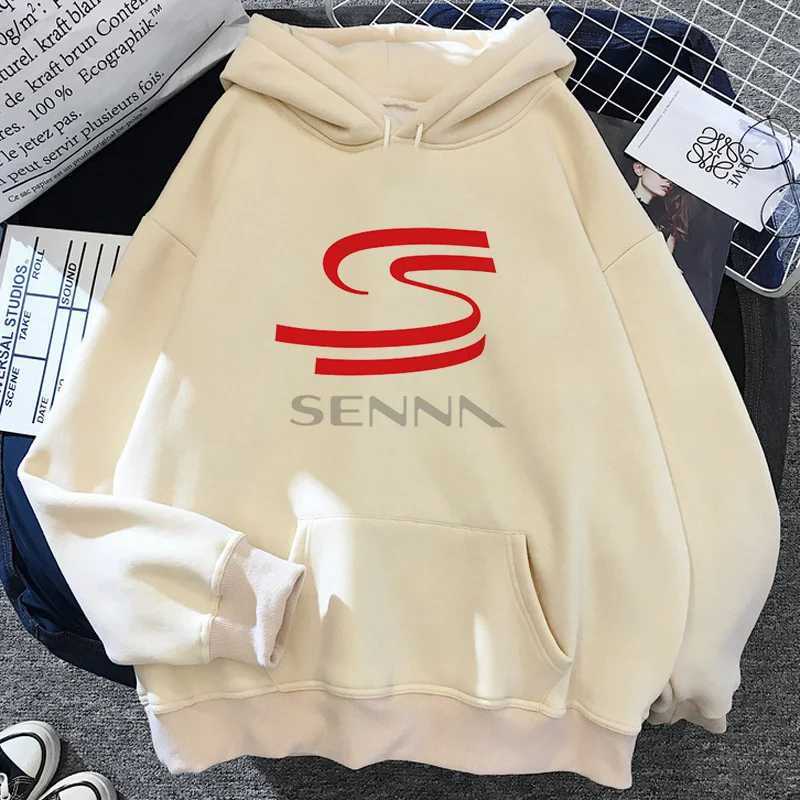 Ayrton Senna Vintage Long Sleeve Hoodies For Women Tracksuit Female Japanese Sweat Y2K Pulls Animation Casual Sports Style W250117