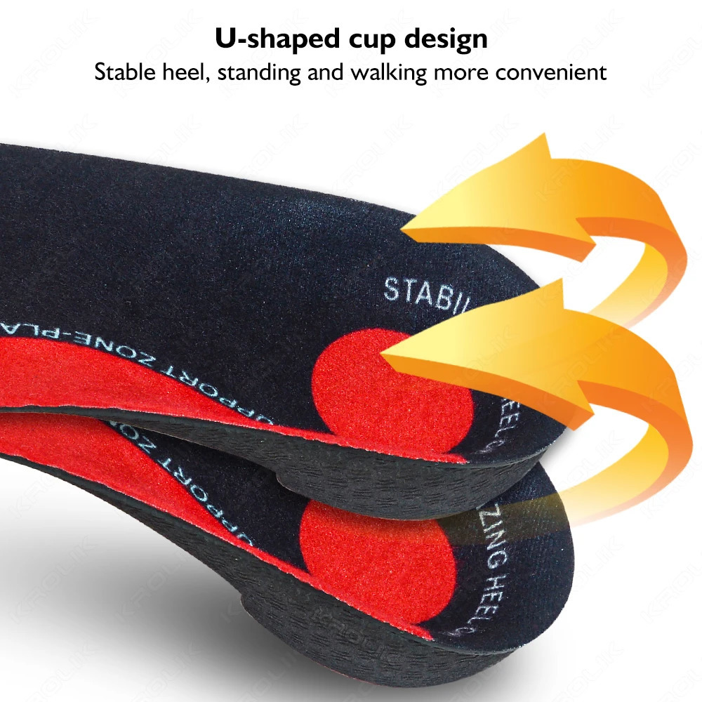 High Arch Supports Shoe Sole EVA Sport Orthopedic Insoles For Men Women Plantar Fasciitis Flat Feet Pain Relief Shoe Cushion Pad 250120