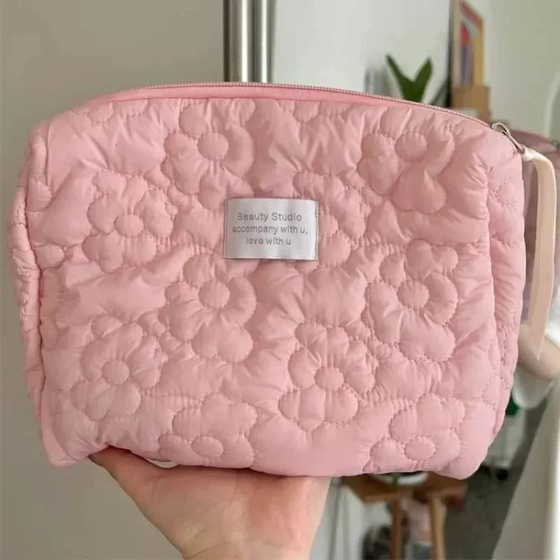 Large Flower Pattern Women Makeup Toiletries Cosmetic Organizer Zipper Bag Travel Wash Pouch Cosmetic Bag Female Make Up Bag250114