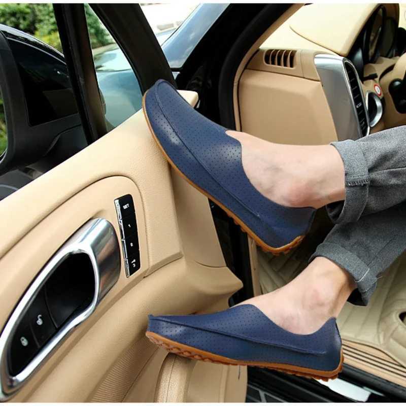 2023 Urban Fi Breathable Kayak Shoes N-slip Soft Mens Leather Shoes Driving Shoes Casual Leather Shoes Men Loafers ShoesXJ250118
