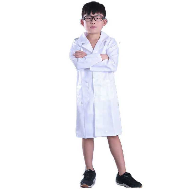 Children cosplay science white lab clothes experimental protection special class uniform cosplay doctor costume for children W250117