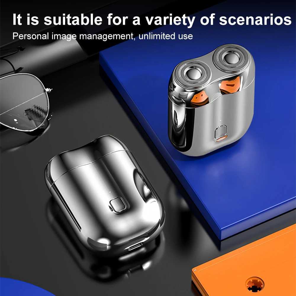 INSMART Mini Electric Shavers Portable Razor Men Type-C Rechargeable Shaving Beard Mane Trimmer Dry Wet Shaving WashableW250117