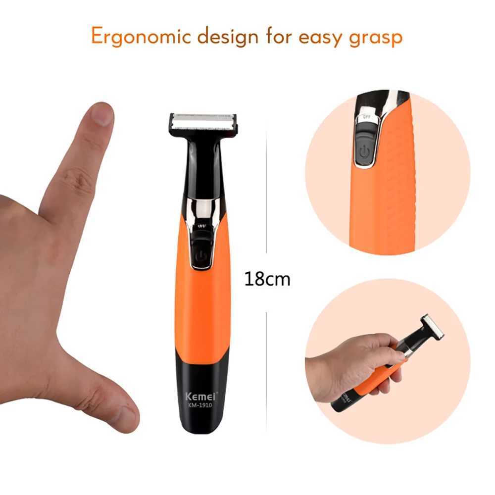 Kemei Electric Shaver One USB Rechargeable Beard and Mustache Trimmer Safety Face Razor Shaving Mane for Men and WomenW250117