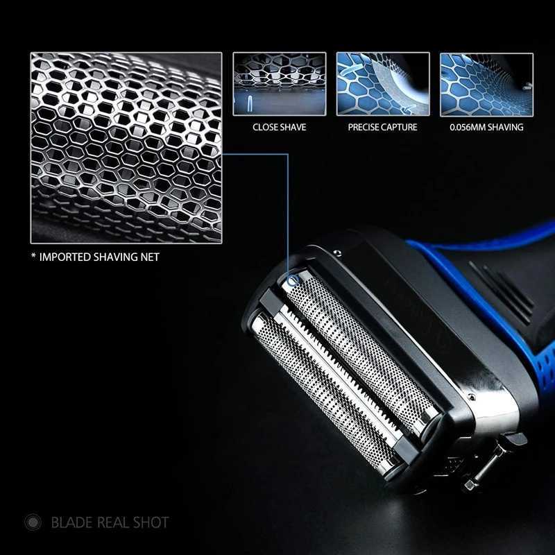3D Beard Electric Shaver For Men Wet Dry Facial Electric Razor Foil Shaving Mane For Men RechargeableW250117