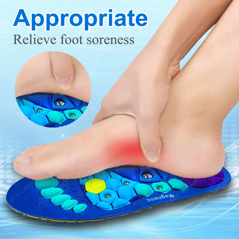 Magnetic Massage Shoe Soles For Orthopedic Arch Support Therapy Foot Acupressure Massage Insole Relaxation Insole Comfort Soles 250120
