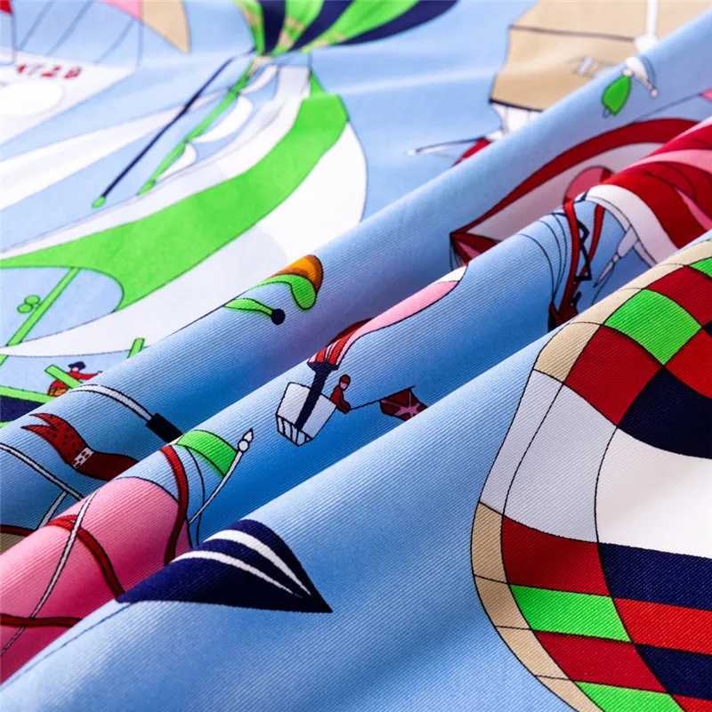 90cm Hydrogen Balloon Foulard twill silk scarf womens square Shl brand headscarf scarf Bandana Leopard handmade curly headscarf W250118