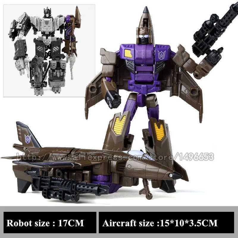 Haizhixing 5 IN 1 Transformation Robot Car Toys Anime Devastator Aircraft Tank Model KO Boys Truck Collection Kid Adult Gift W250228