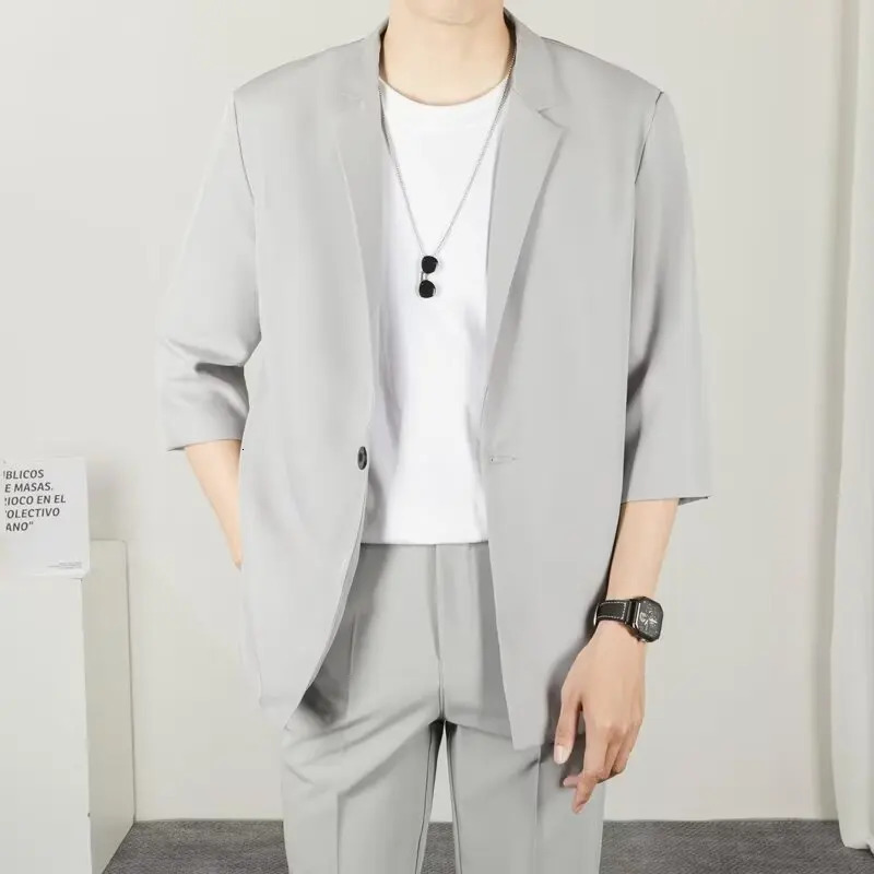 Spring Autumn Mens Suit Jackets Korean Clothes Men Formal Man Clothing Blazzer Casual Sacks Male 250115