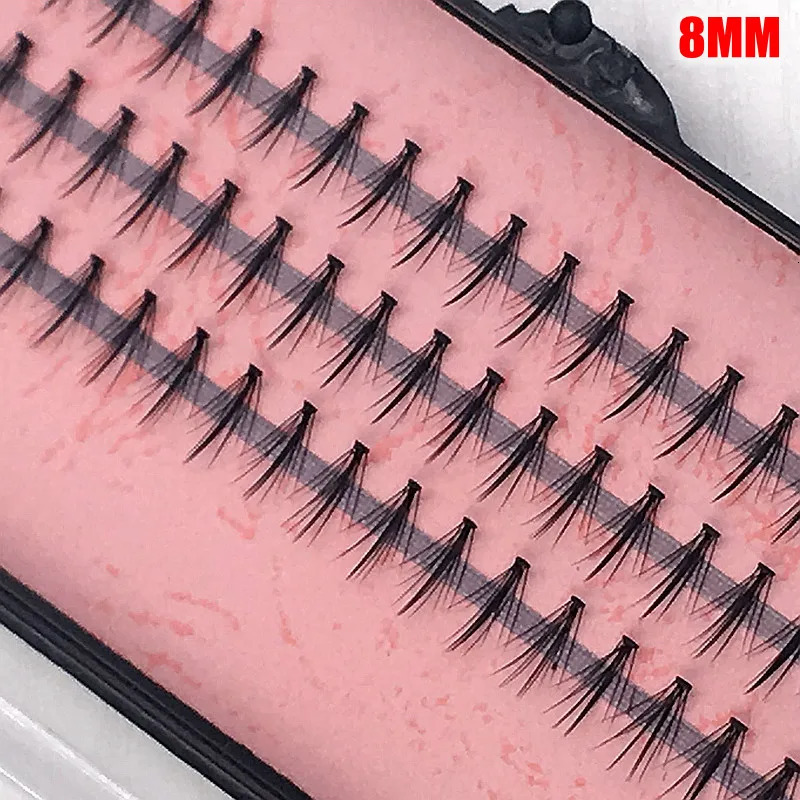 4 packs/lot Pro 57 Knots Black Tapered Individual False Eyelashes Eye Lash Makeup Extension Choose 8mm 10mm 12mm 14mm L1604 250121