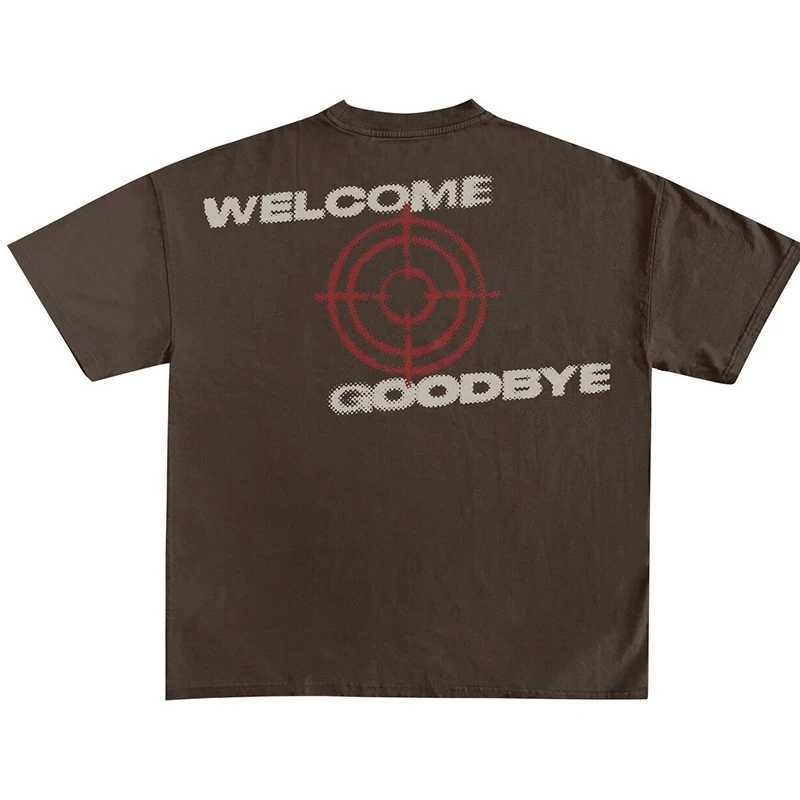Retro Printed Mens Womens High Street Mechanical Cat Trendy Brand Loose All-Match Streetwear Couple Short Sleeved Y2K T-shirts W250117