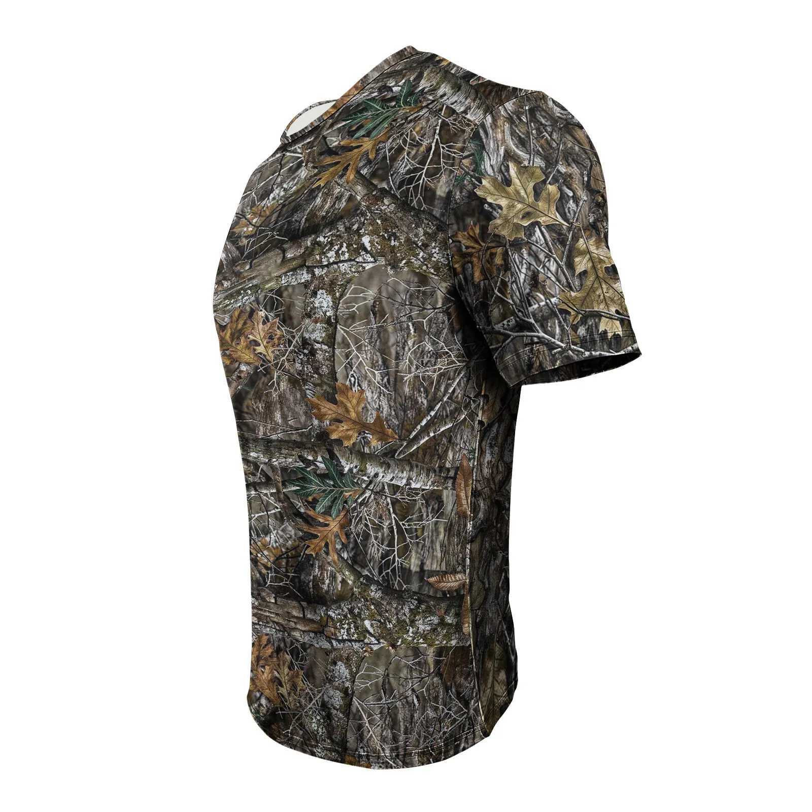 Outdoor Ropa Hombre Mens T-shirt Y2K Tree Camouflage Street Clothing Harajuku Clothing Printed Casual Top W250117