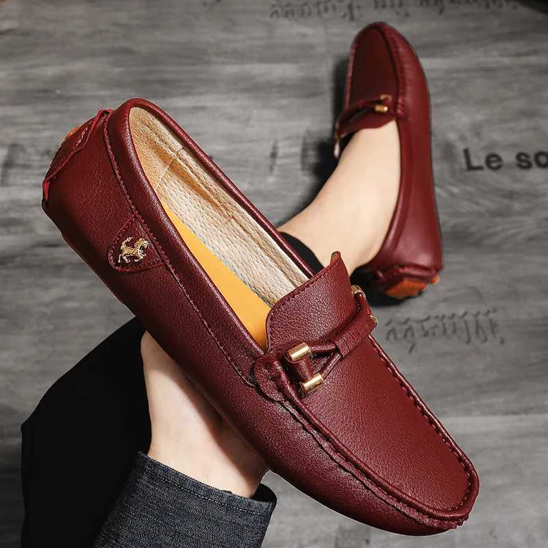MAEDEF Classic Loafers Mens 2024 New Handmade Flats Casual Leather Shoes High Quality Luxury Comfy Mens Anti-slip Loafers ShoesXJ250118