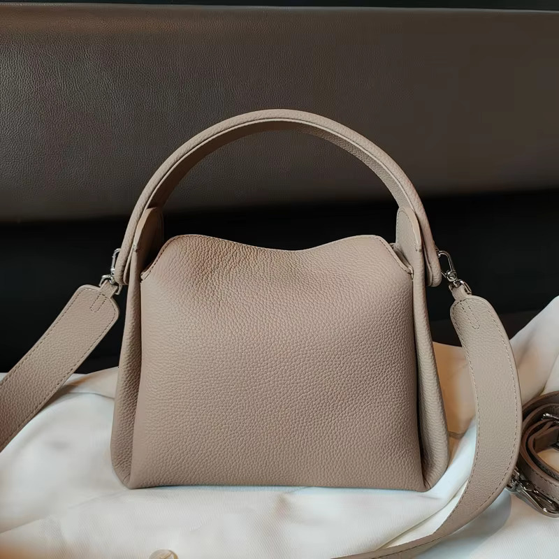 Famicare Soft Female Genuine Leather Shoulder Women Messenger Bags Fashion Lady Shopping Square Handbag New 2023