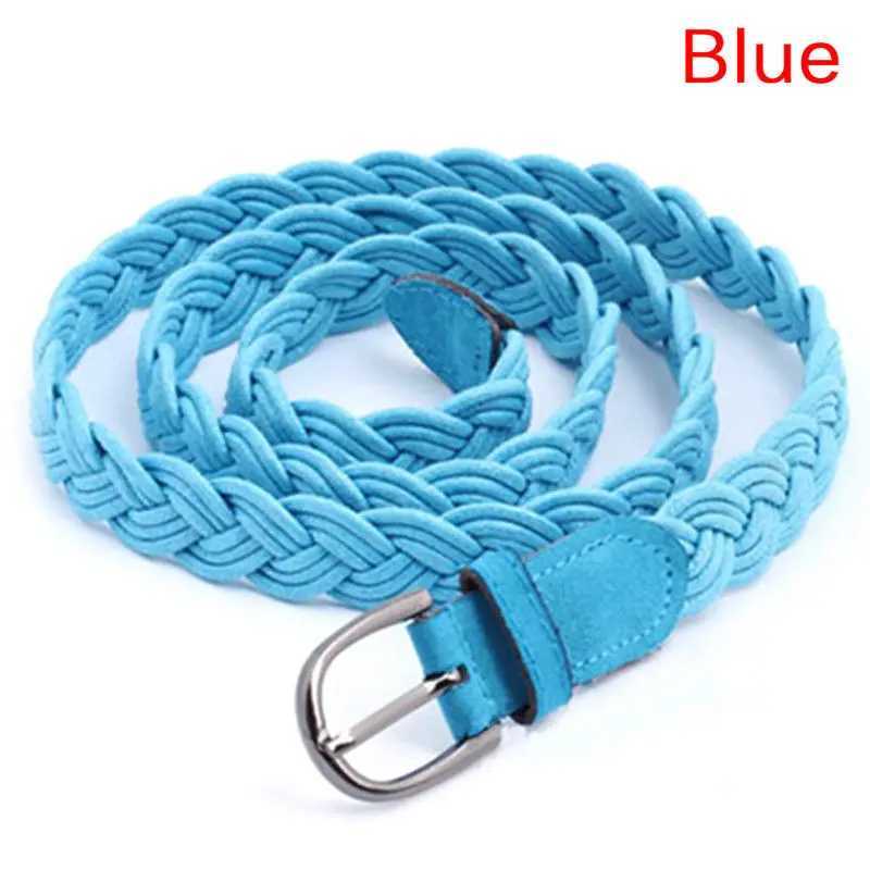1Pc 102cm Womens Brown White Braided Belt with Hemp Rope Braided Belt Womens Belt 6 Colors W250120