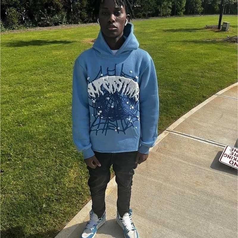 Spider Letter Printed Hoodie Aesthetic Creativity Hooded Sweatshirt Y2K Clothing Womens Jacket Top Mens Hoodie Punk Pullover W250117