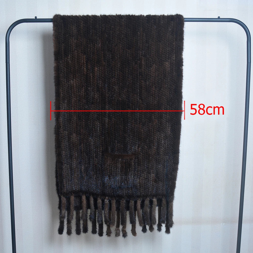 2025 Women Genuine Knitted Mink Fur Showl Scarf Lady 100%Natural Real Mink Fur Shawl With Tassel Fashion Mink Fur Ponchos 250120