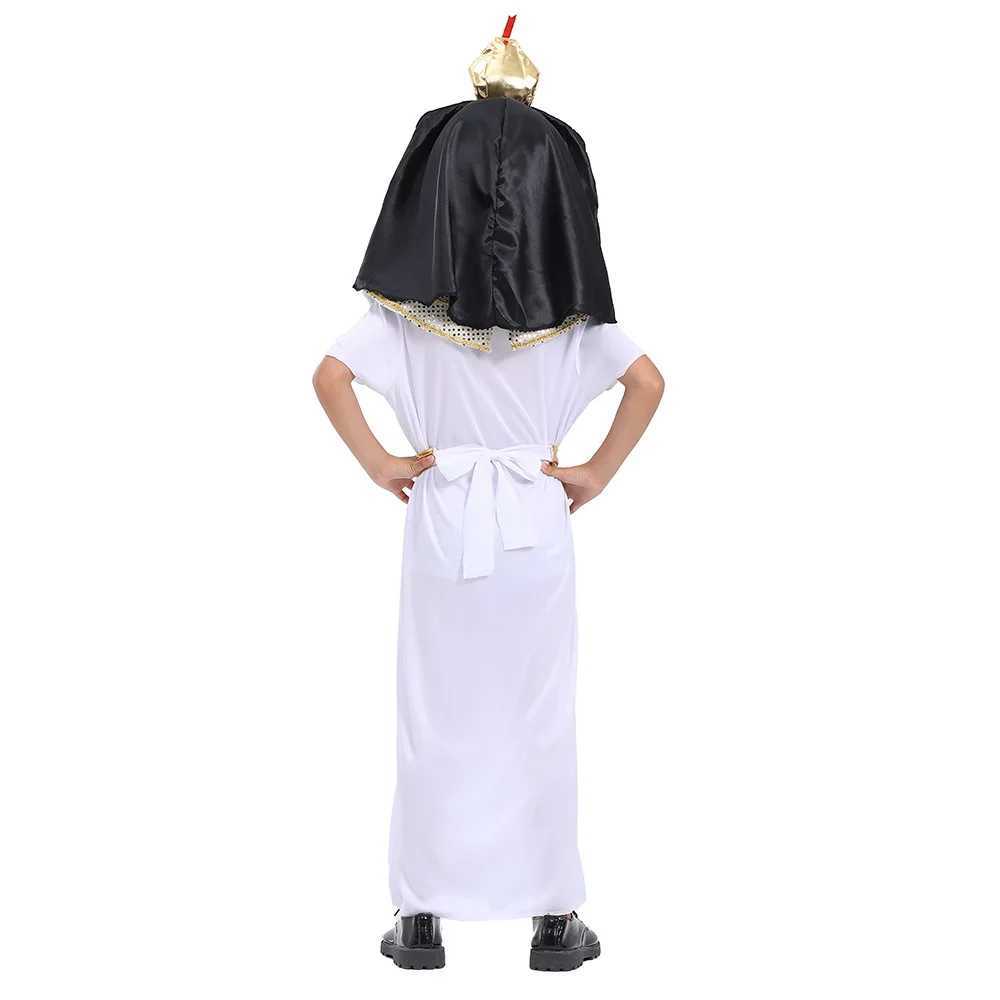 Child Boy Ancient Egyptian King Pharaoh Cosplay Kids Fancy Dress Halloween Ball Historical Theme Party Costume W250117