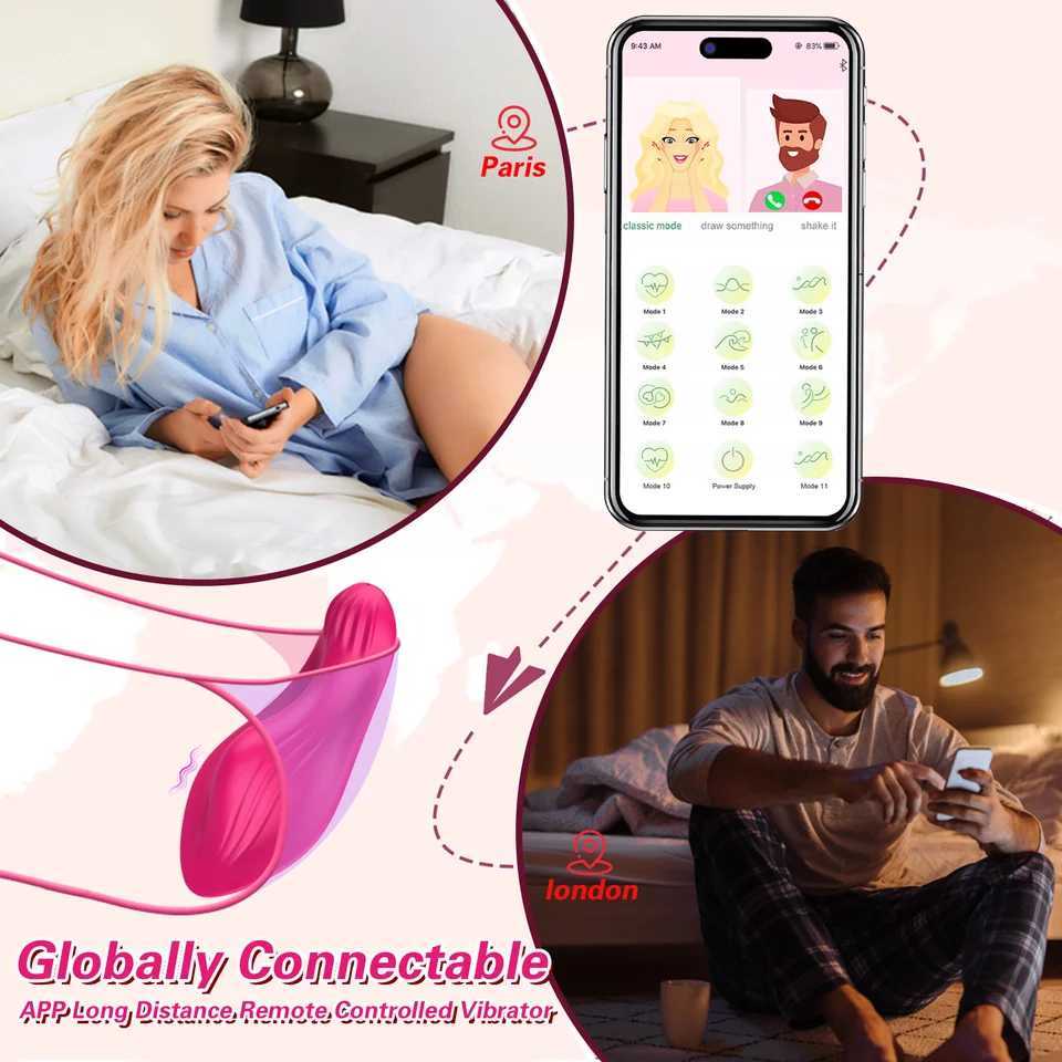 Wearable vibrator suitable for women Bluetooth control egg click stimulator magnetic wear vibration female masturbation toy adult W250117