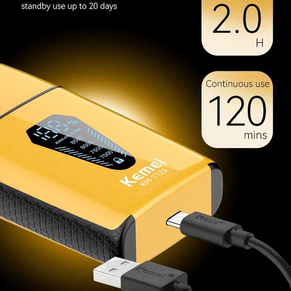 Kemei Rechargeable Foil Shaver Mens Electric Razor for Bald Head Close Shave Face Shaving Beard Trimmer 8500RPM Gifts for MenW250117