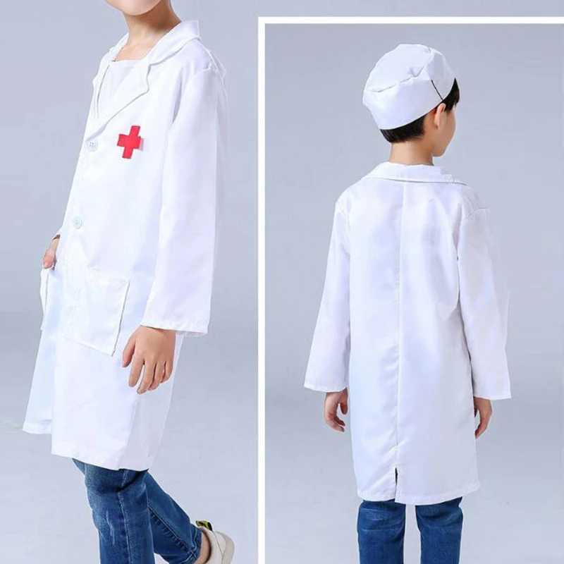 Kids Cosplay Clothes Boys Girls Doctor Nurse Uniforms Fancy toddler Christmas Xmas Role Play Costumes Party Wear doctor dress W250117