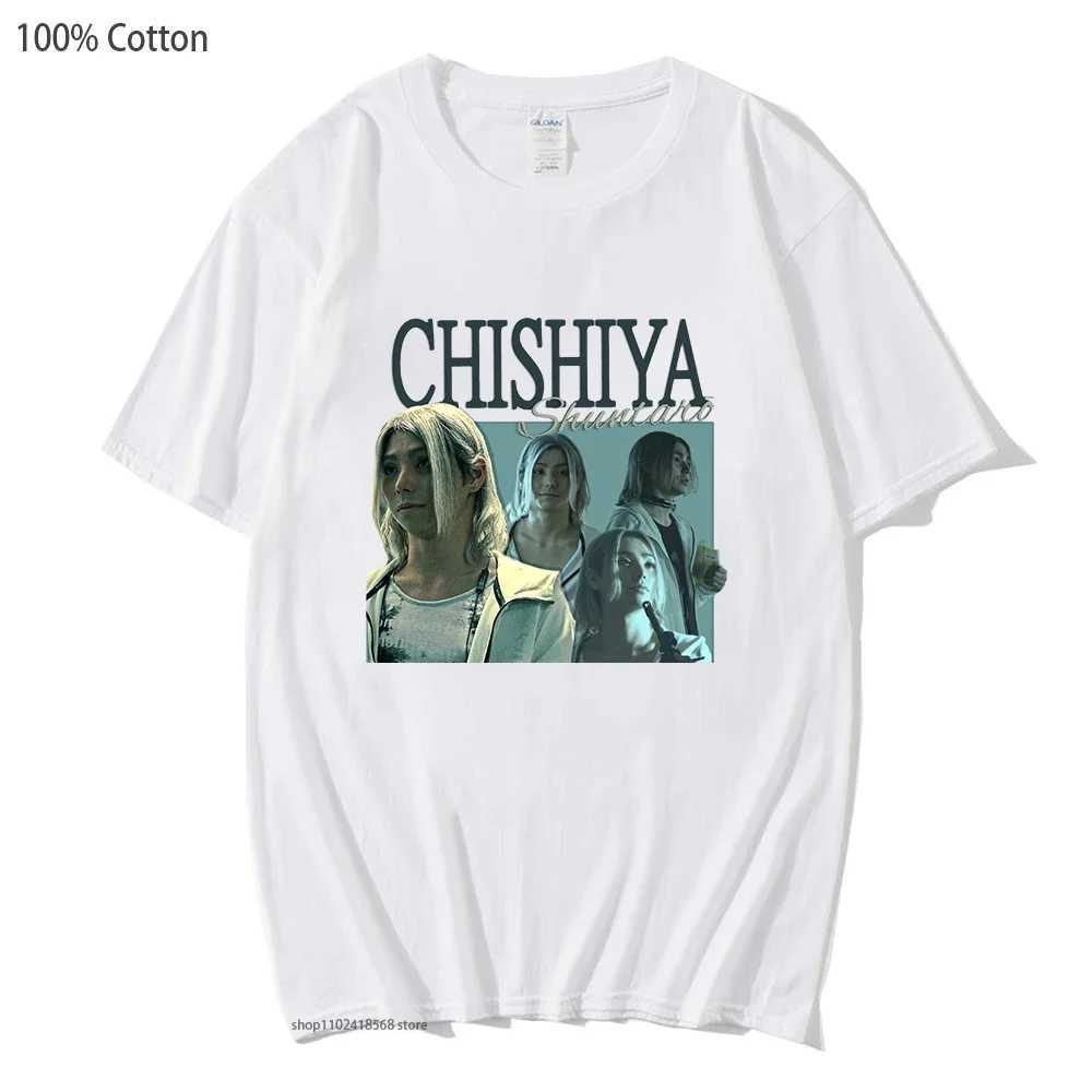 Anime Alice In Borderland T-Shirts Chishiya Printed Tshirts Men Fashion Tops 00% Cotton Women Clothing Y2k Clothes Summer Tops W250117