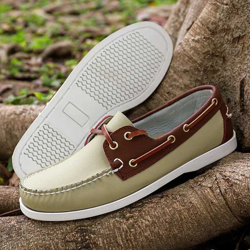 New Handmade Luxury Brand Mens Casual Shoes Comfort Breathable Slip Boat Shoe High Quality Dress Loafers Sneakers MocassinXJ250118