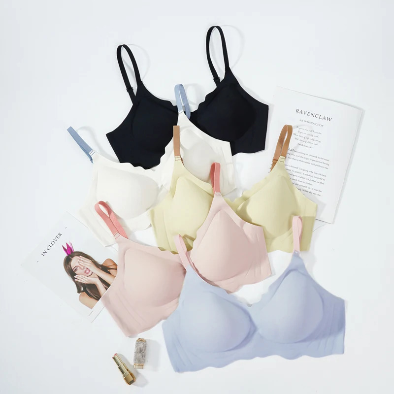 WSFSLJWDWNo Trace Top Womens Underwear Steel Ring Free Bra Seamless Upward Adjustable Soft and Comfortable Sleep 250122