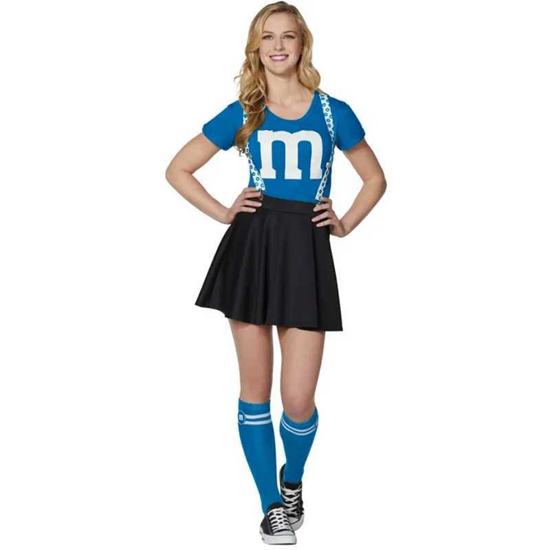 Sexy Japanese High School Girl Cheerleader Glee Style M Fancy Dress Halloween Cheerleading Cosplay CostumeW250121