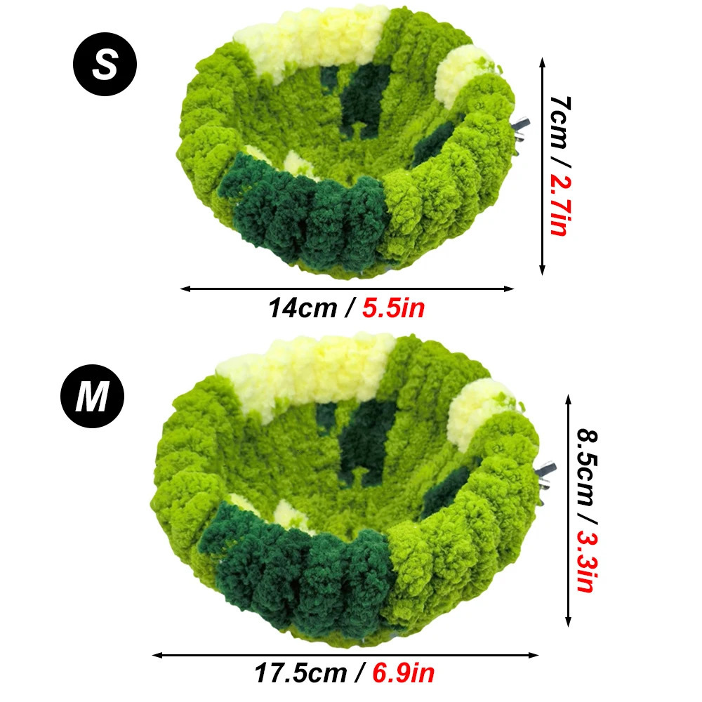 Autumn Winter Warm Cozy Bird Nest Plush Parrot Round Sleeping Bed House Toys for Small Animal Pet Bird Parrot Cage Accessories 250121