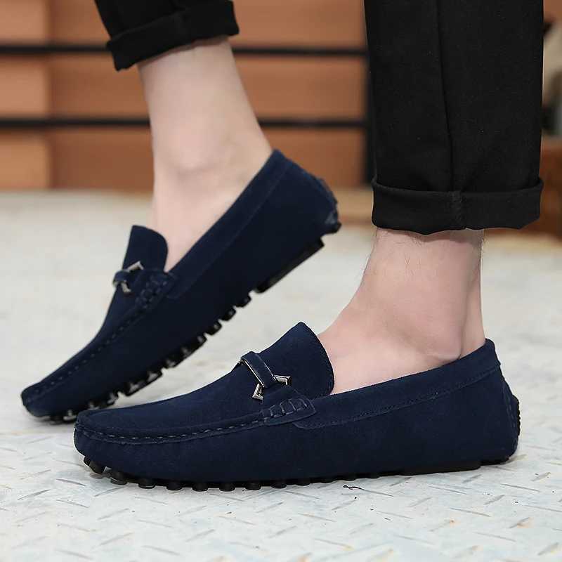 Leather Men Fi Business Shoes New Men Loafers Lightweight Mens Slip Shoes 2024 Handmade All-mah for Men Driving ShoesXJ250118