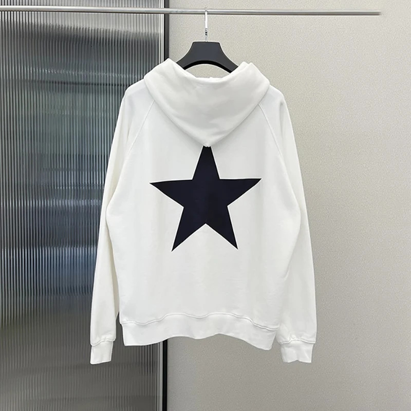 Y2K aesthetic Hooded Sweatshirts Star print men Sweatshirt 2000s streetwear Long sleeve winter cute Hip Hop Hoodies Clother 250109