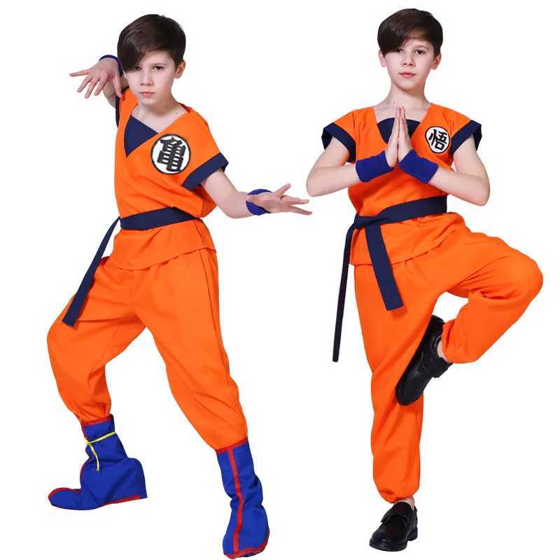 Goku Childrens Clothing Childrens Day Role Play School Party Performance Stage Set Childrens Halloween Fancy Dress up Role Play W250117