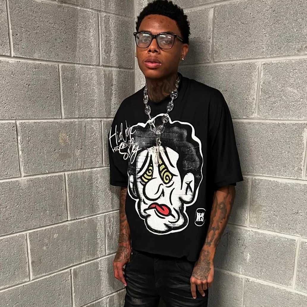 Y2K Fashion Clothes Harajuku Cartoon Character Graphic Printed T Shirt Casual Drop Sleeves Cotton Oversized T Shirt Mens Womens W250117