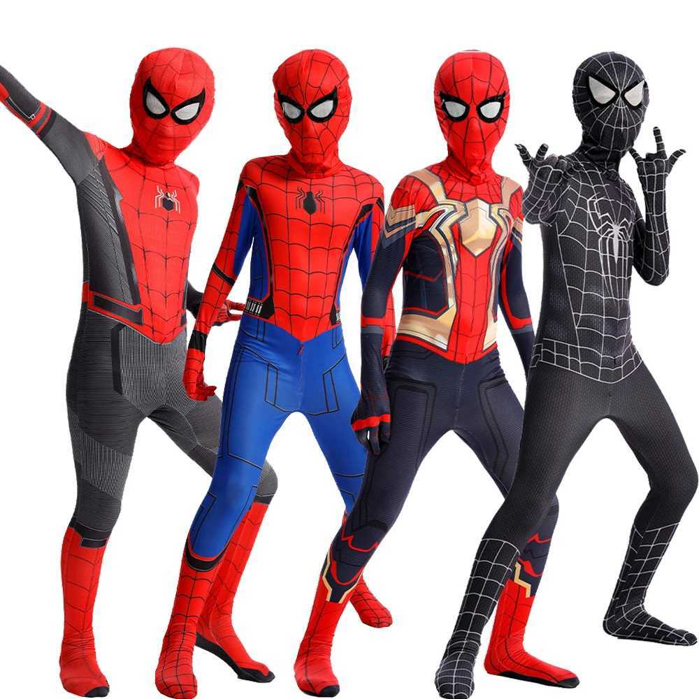 Wholesale prices for adult Spider Man role-playing costumes Zentai superhero jumpsuit W250117