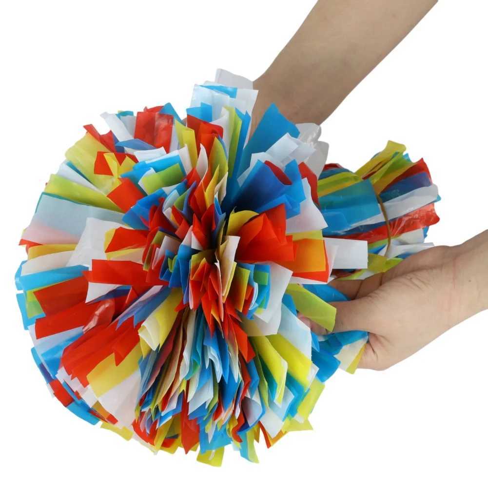 2PCS Cheerleader Pompom Girls Vevor Handle Style Cheering Ball Flower Sports Match Vocal Dance Party Concert Decorator PropsW250121