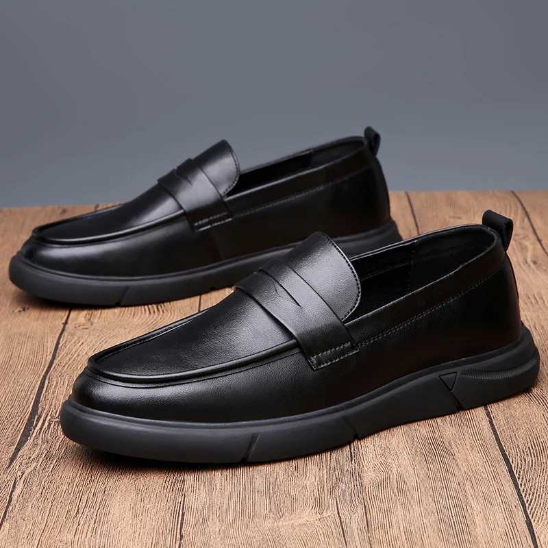 Genuine Leather Loafers Men New Comfy Mens Boat Flats Fi Brand Style Man Casual Shoes Versatile Dress Footwear Drive ShoesXJ250118