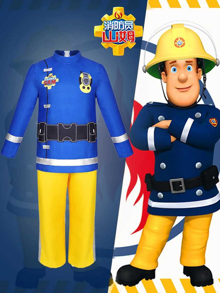FiremanSam Childrens Performance Costume Stage Performance Costume Sam Firefighter W250117