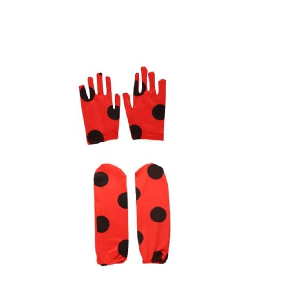 New Childrens Anime Ladybird Costume with Separate Eye Mask Cosplay Carnival Party Stage Performance Clothing for Kids Girls W250117
