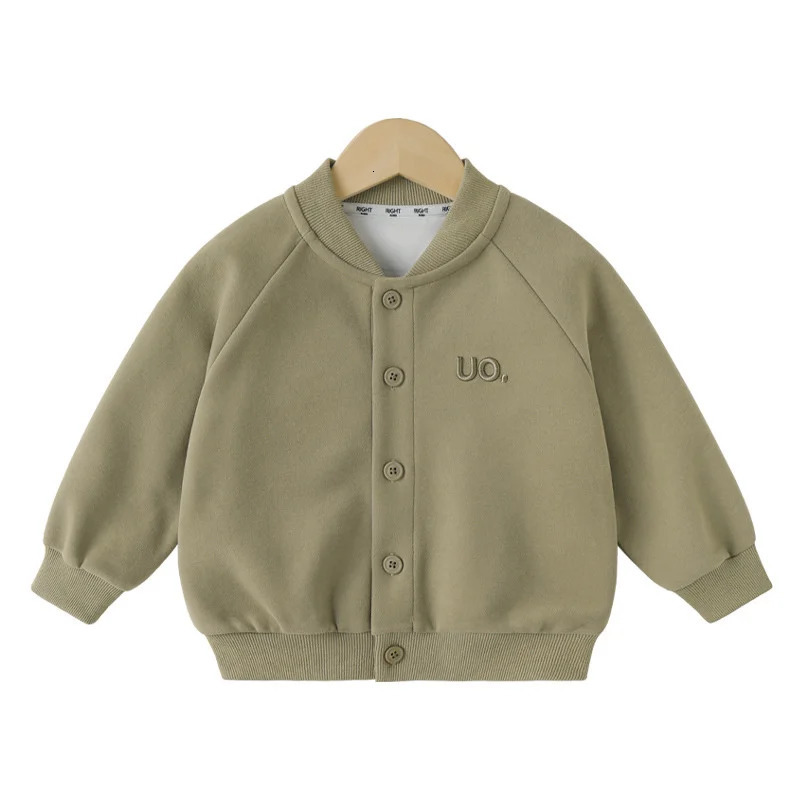 Autumn Kids Baseball Jackets Spring Boys Girls Cotton Cardigan Coats Children Clothes Baby Sport Casual Outerwear 2-8 Years 250113